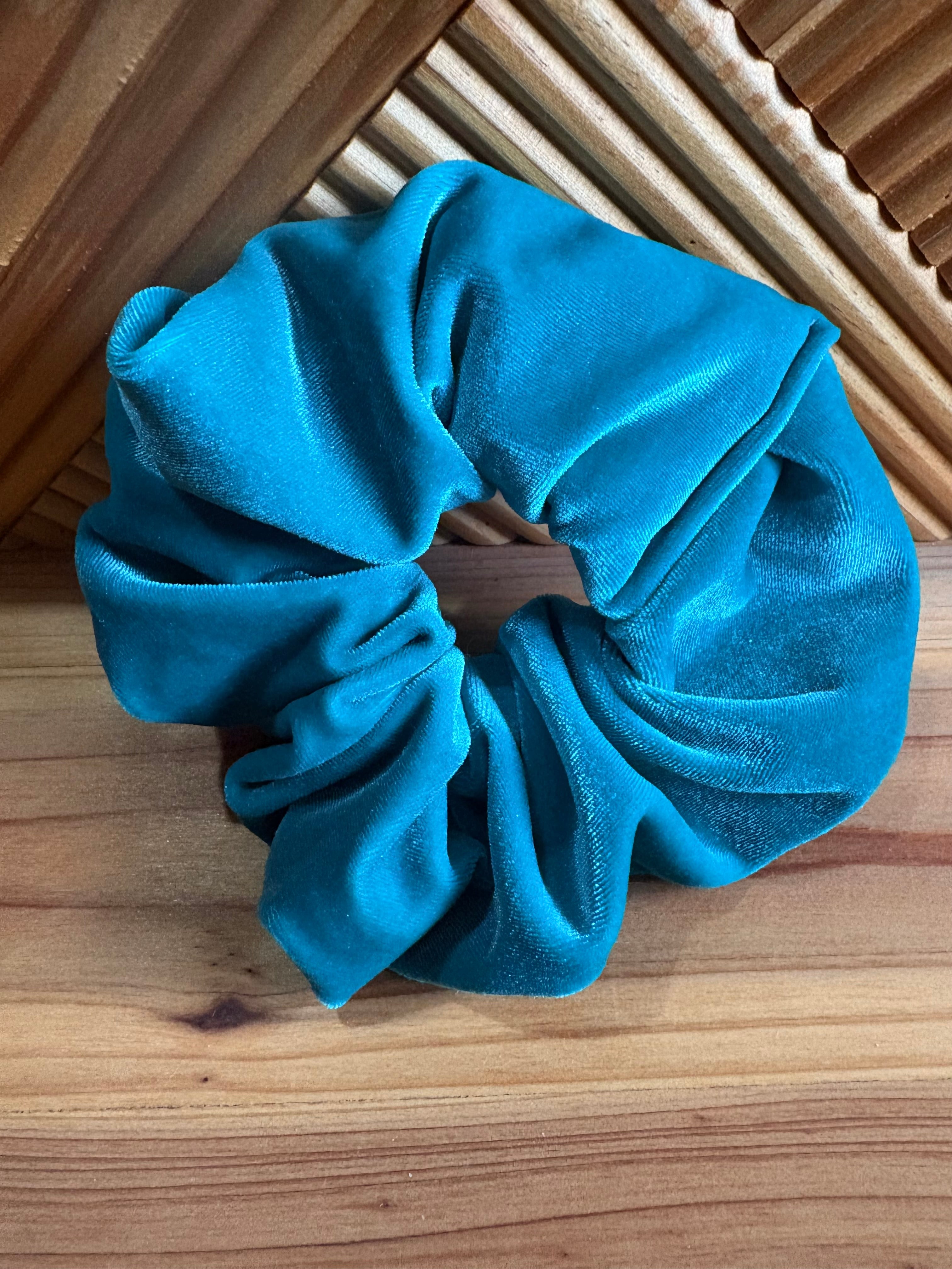 Jade Velvet Scrunchie