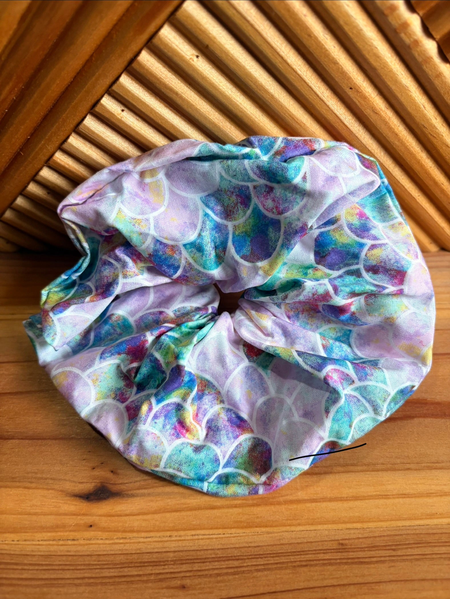 Pastel Mermaid Scrunchie
