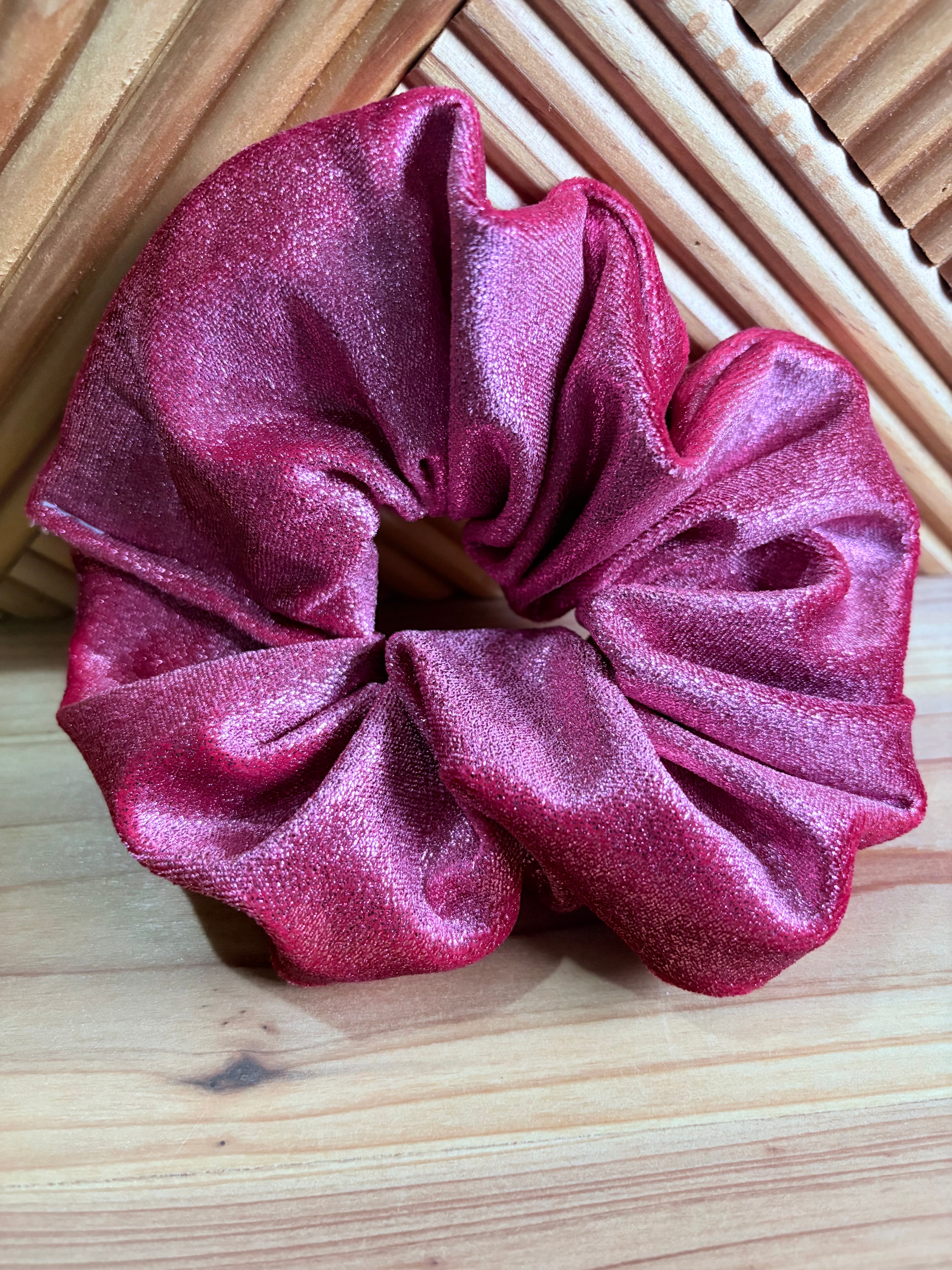 Pink Sparkle Scrunchie