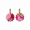 Pink Flower Patchwork Hoops