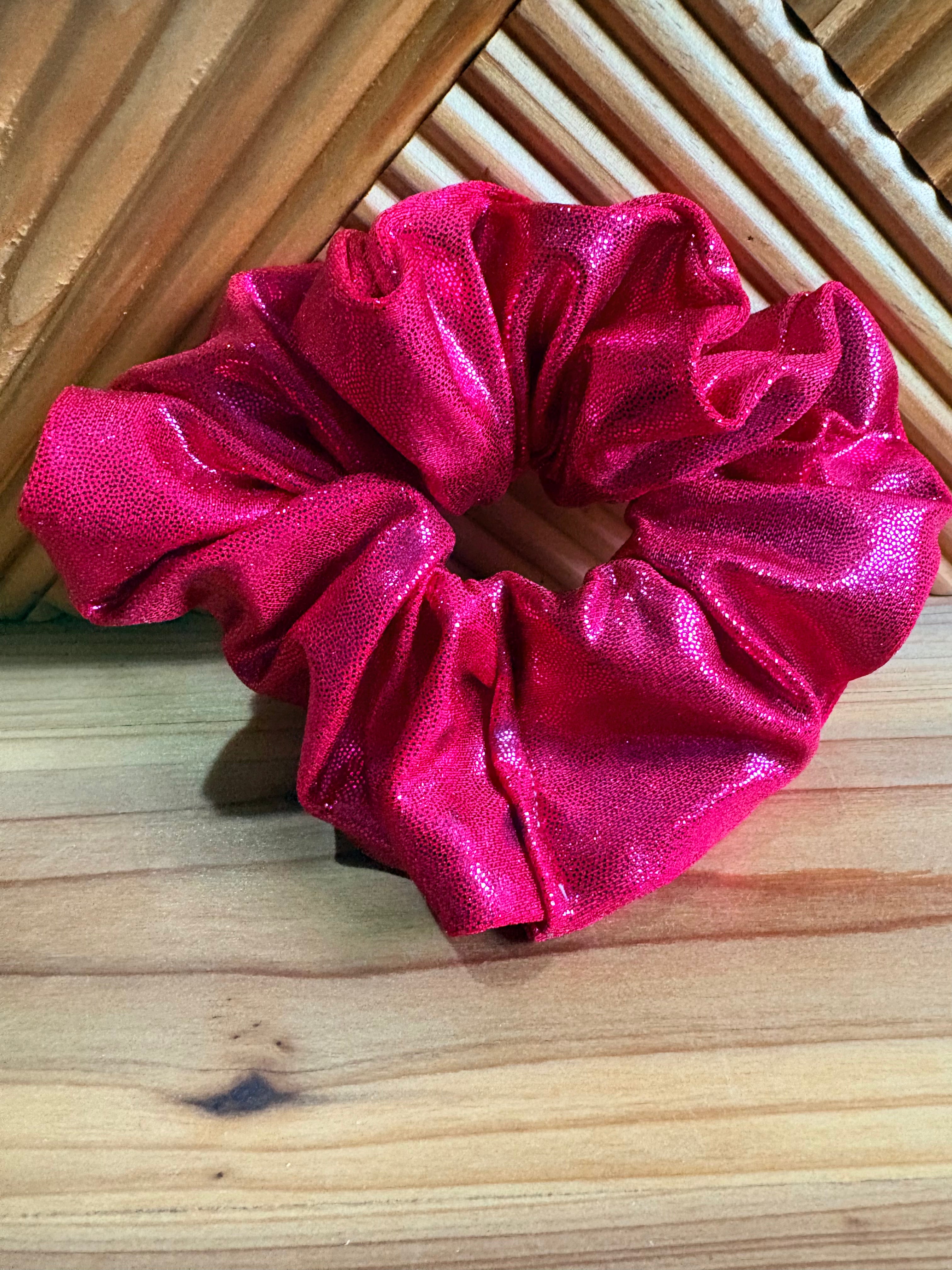Pink Raspberry Sparkle Scrunchie