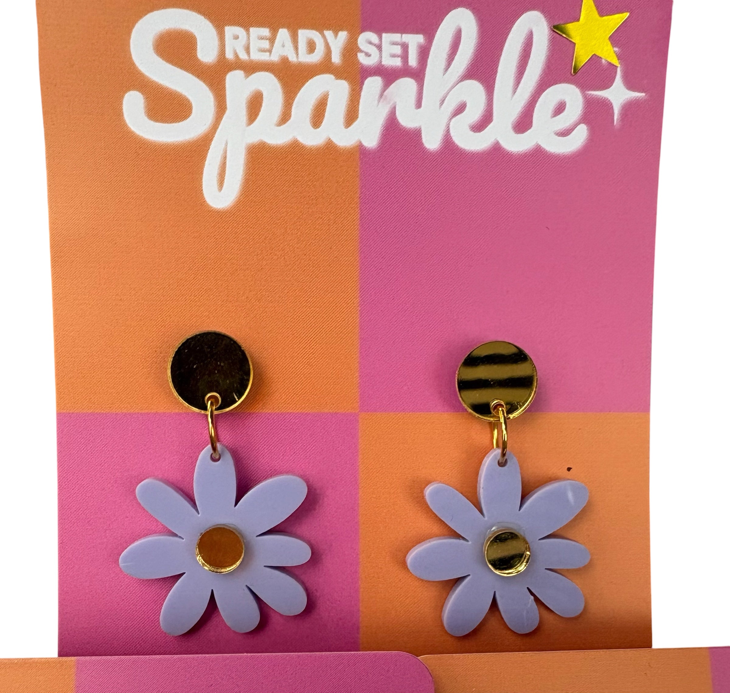 Purple Daisy Dangles