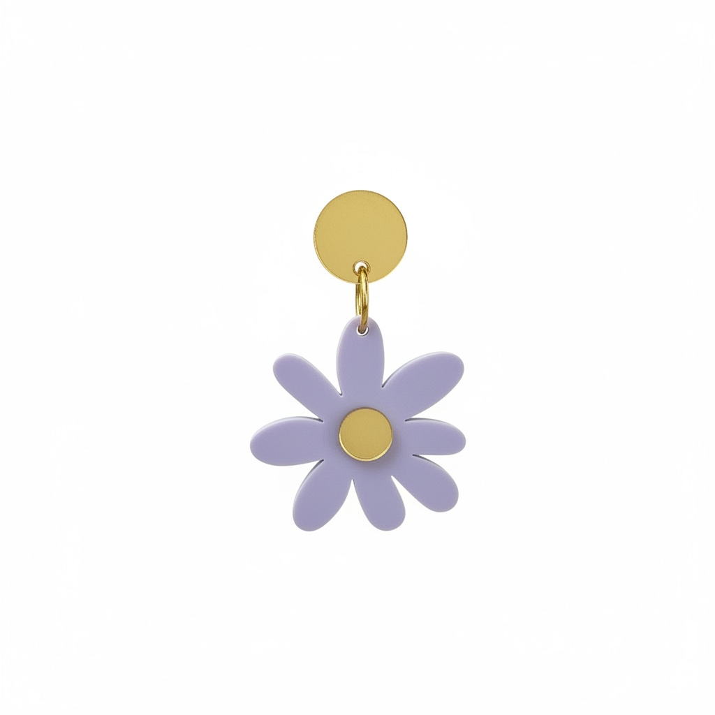 Purple Daisy Dangles