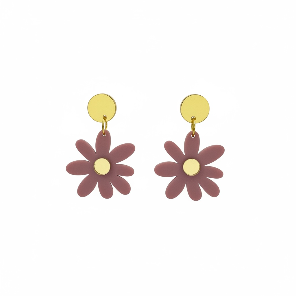 Mulberry Daisy Dangles