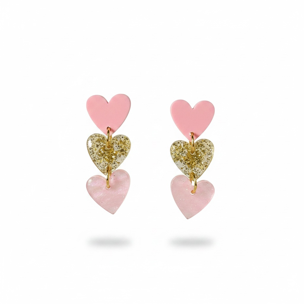 Trio Heart Dangles