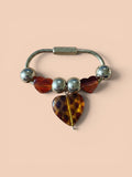 Gold and Amber Bag Charm